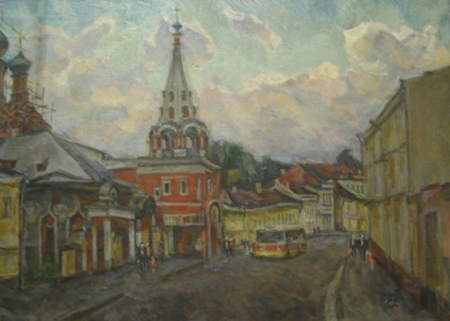 Bolshaya polyanka; canvas, oil, 50x70 sm, 1991 year, collection