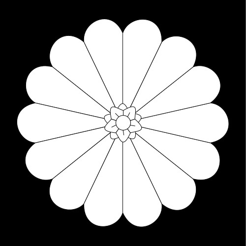 Japanese Chrysanthemum Symbol Japanese chrysanthemum crest