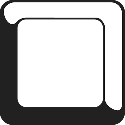 Outline button with shadowing; Border, Outline, Button, Grey, Shadow, Frame