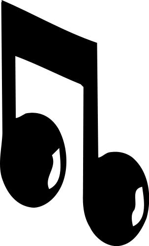 cartoon music note. Quavers; Music, Note, 3D,