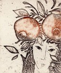 Taste of a pomegranate, Etchings, views: 3676