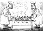 Shish kebab - shish mebab, Caricatura, views: 7213