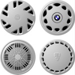 Various car hubcaps, Corel Xara