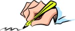 Writing hand, Hands, views: 10526