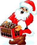 Santa with crate, Holidays