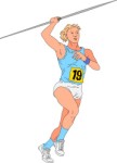 Person throwing a javelin, Sport, views: 4981