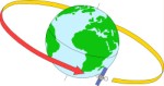 Satellite orbiting around the globe, Technology, views: 4783