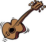 Cartoon guitar, Music